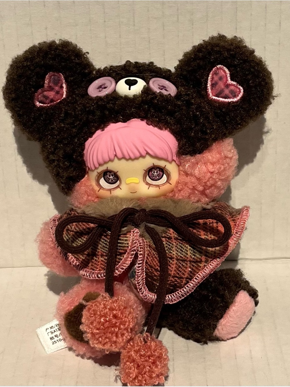Blind box  Maymei Plush  Charm“Strawberry Oreo“ from the series Tiny Bear Cookie